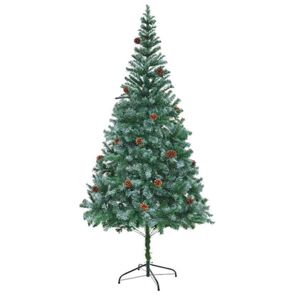 Albero di Natale artificiale Verde 210 cm PVC e Acciaio