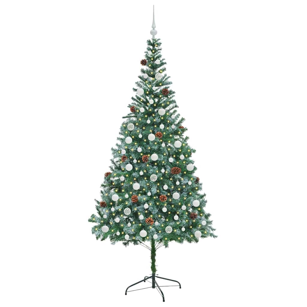 Albero di Natale artificiale Verde 210 cm PVC e Acciaio