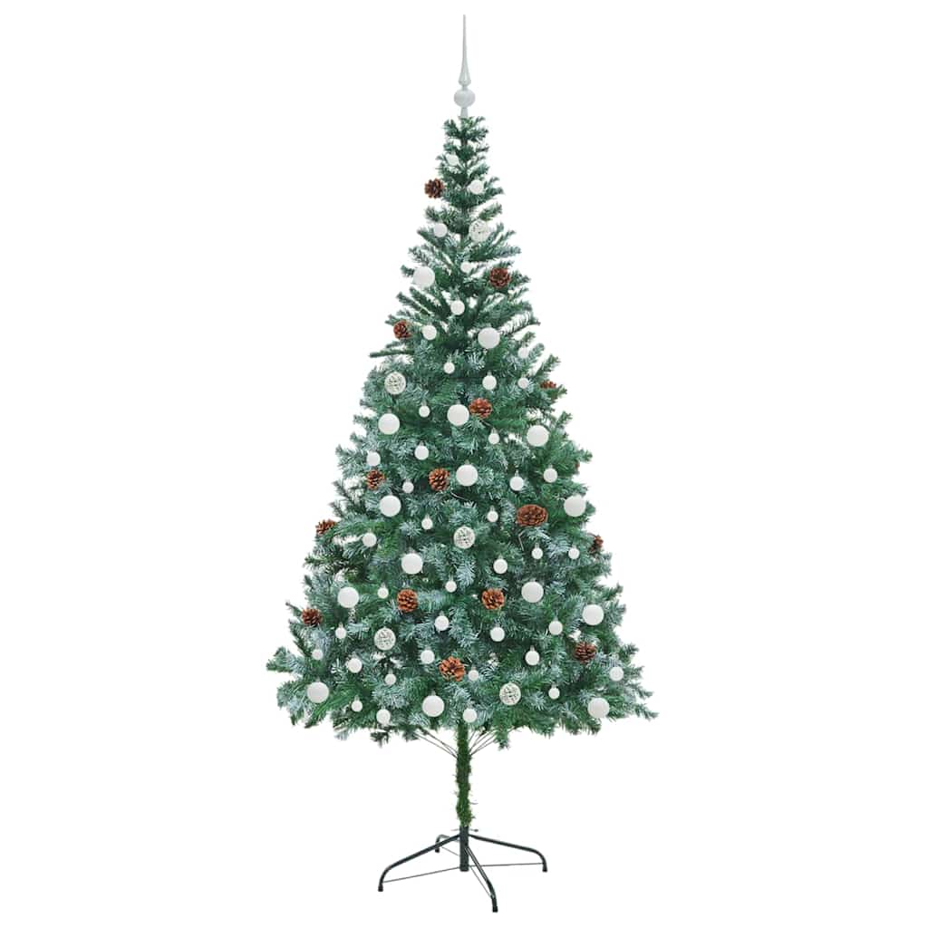 Albero di Natale artificiale Verde 210 cm PVC e Acciaio