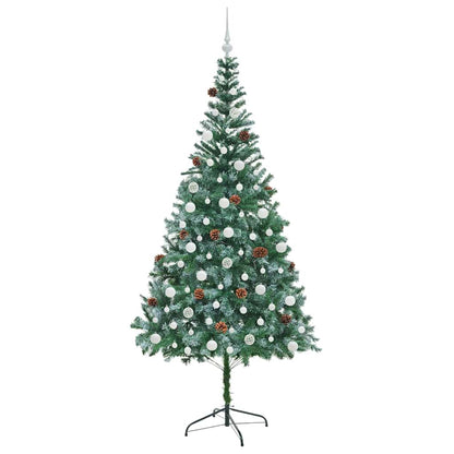 Albero di Natale artificiale Verde 210 cm PVC e Acciaio