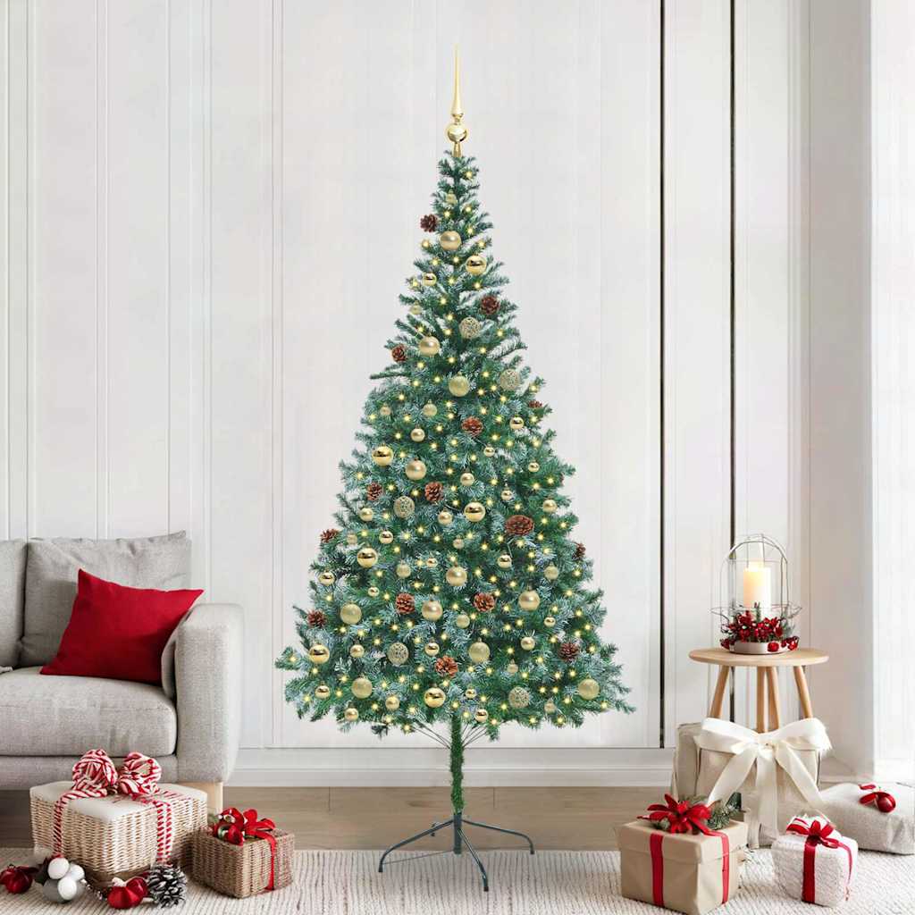 Albero di Natale artificiale Verde 210 cm PVC e Acciaio