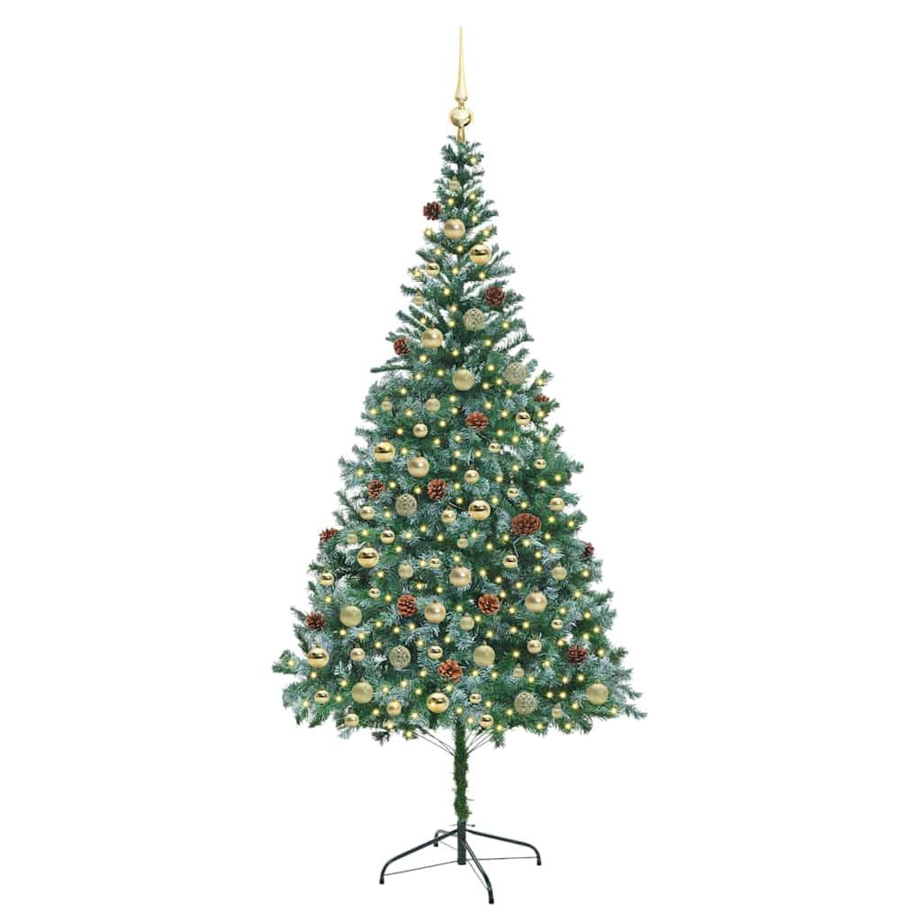 Albero di Natale artificiale Verde 210 cm PVC e Acciaio