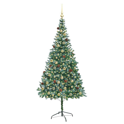 Albero di Natale artificiale Verde 210 cm PVC e Acciaio
