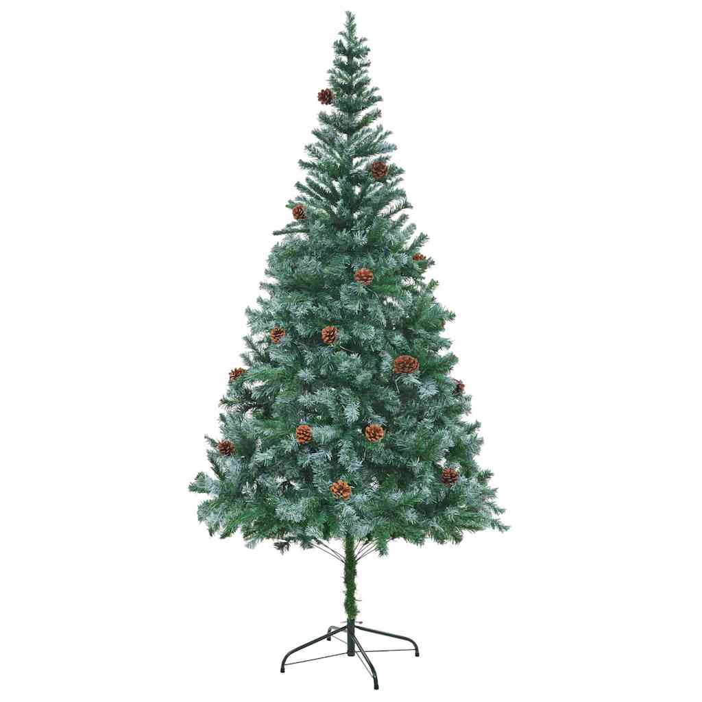 Albero di Natale artificiale Verde 210 cm PVC e Acciaio