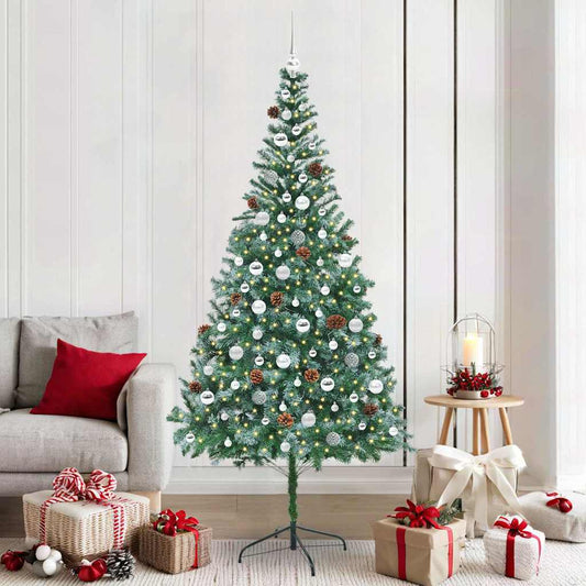 Albero di Natale artificiale Verde 210 cm PVC e Acciaio