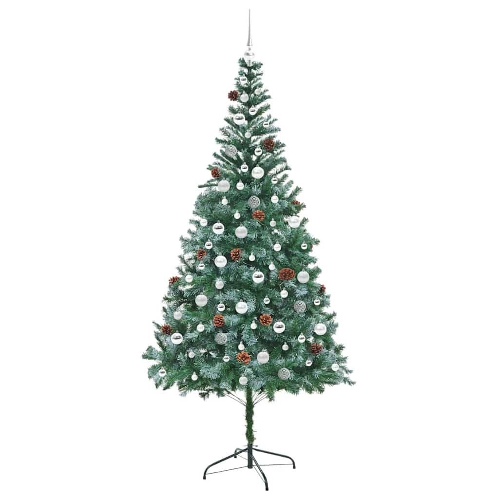 Albero di Natale artificiale Verde 210 cm PVC e Acciaio