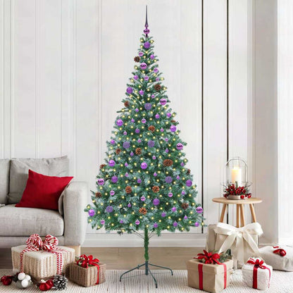 Albero di Natale artificiale Verde 210 cm PVC e Acciaio