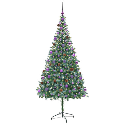 Albero di Natale artificiale Verde 210 cm PVC e Acciaio