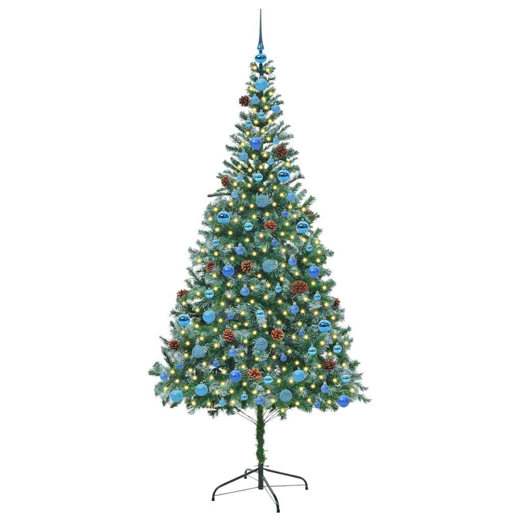 Albero di Natale artificiale Verde 210 cm PVC e Acciaio