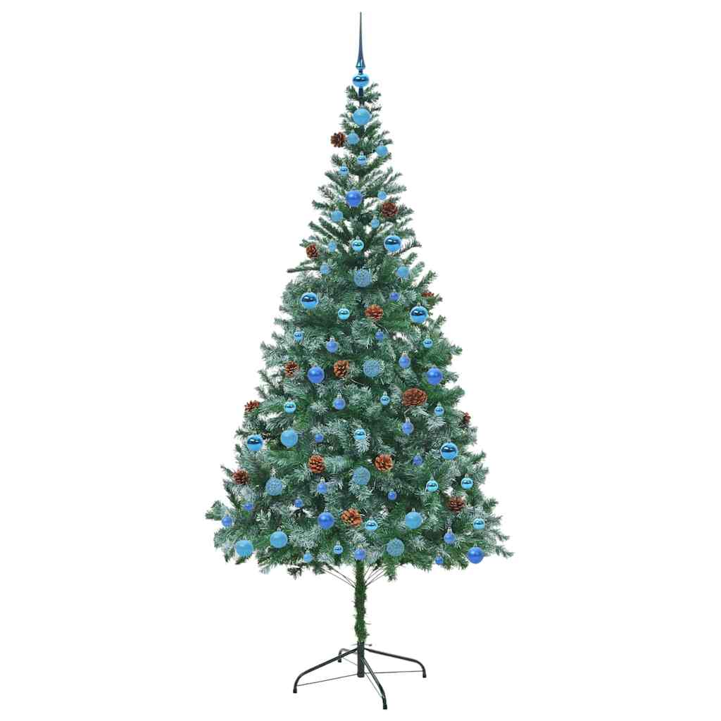 Albero di Natale artificiale Verde 210 cm PVC e Acciaio