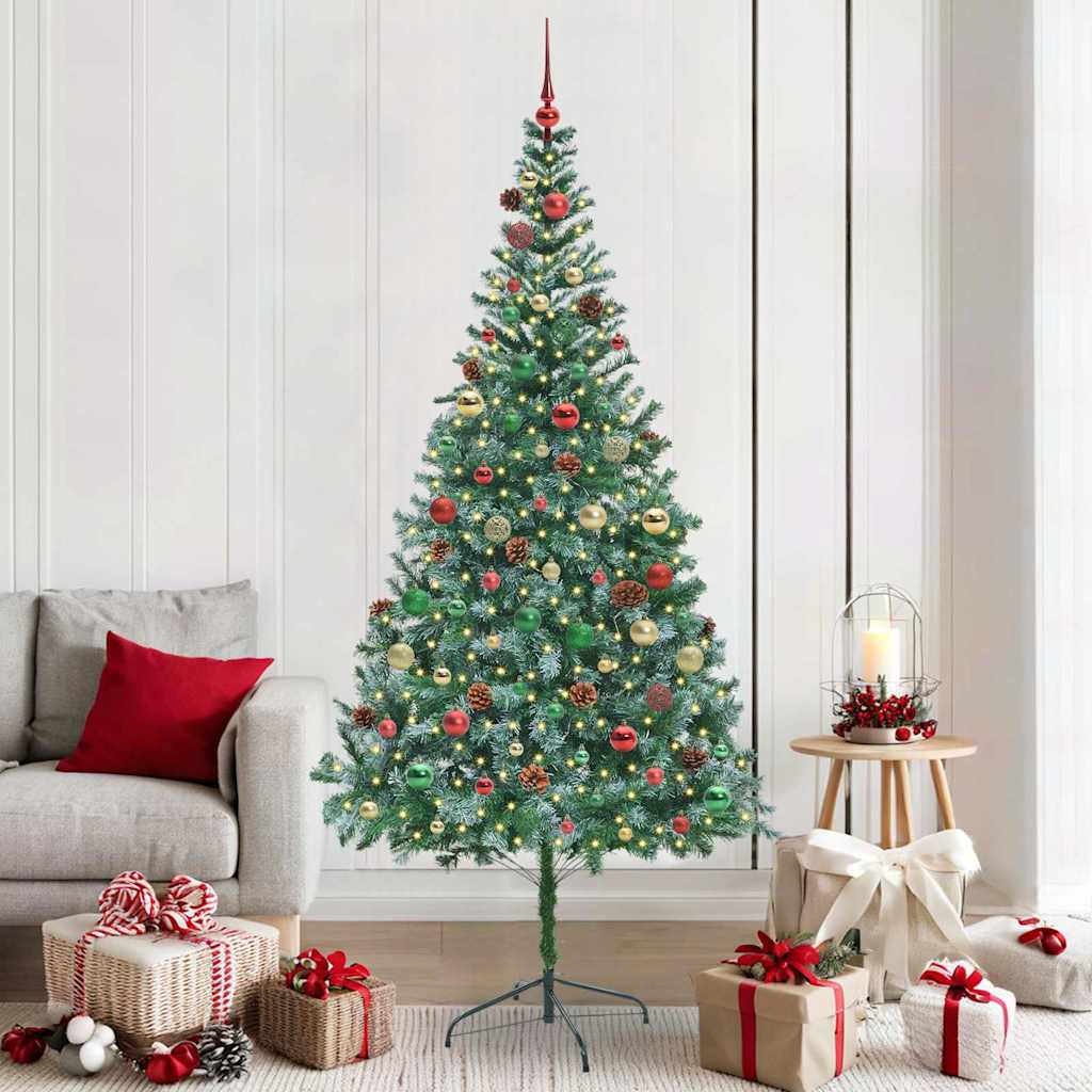 Albero di Natale artificiale Verde 210 cm PVC e Acciaio