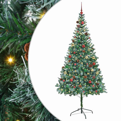 Albero di Natale artificiale Verde 210 cm PVC e Acciaio