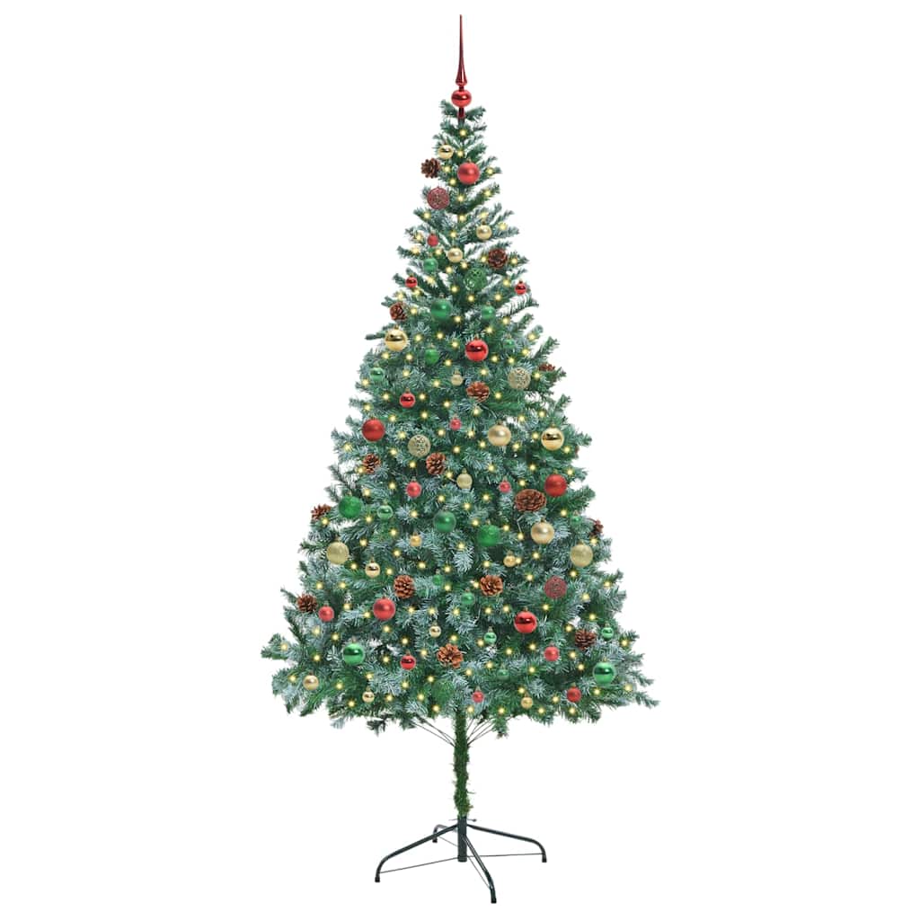 Albero di Natale artificiale Verde 210 cm PVC e Acciaio