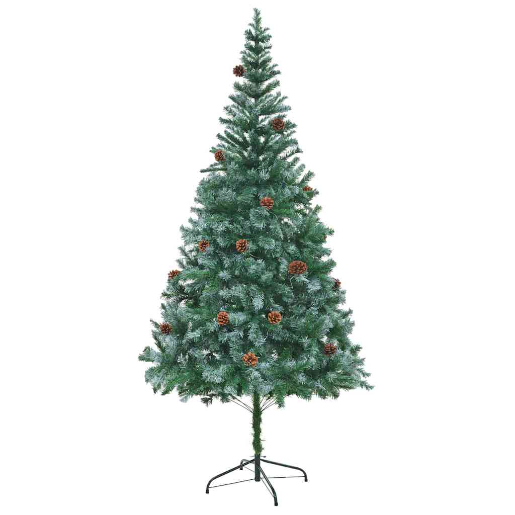 Albero di Natale artificiale Verde 210 cm PVC e Acciaio