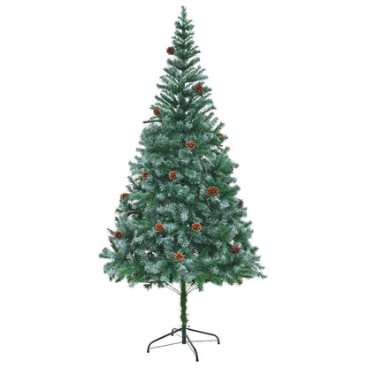 Albero di Natale artificiale Verde 210 cm PVC e Acciaio
