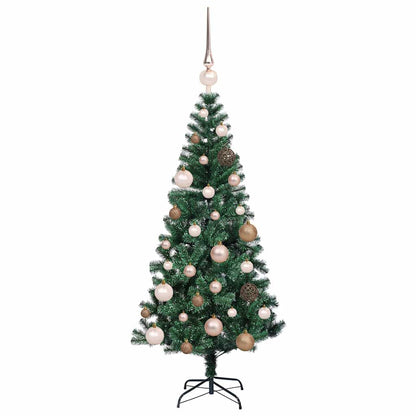 Albero di Natale artificiale con luci integrate Verde 120 cm