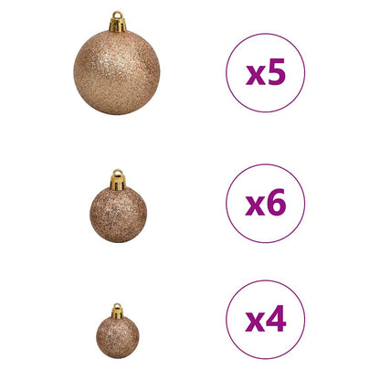 Albero di Natale artificiale con luci integrate Verde 120 cm