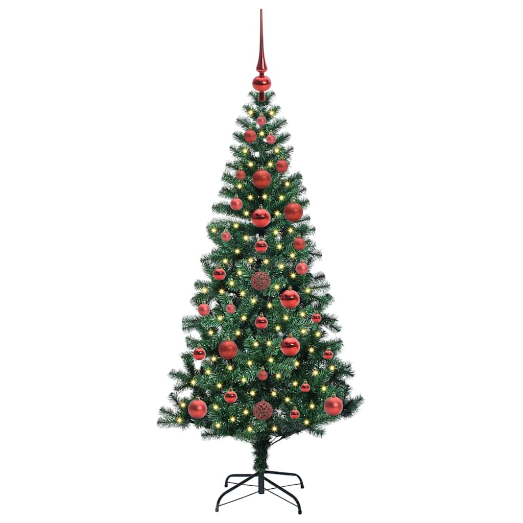 Albero di Natale artificiale con luci integrate Verde 120 cm