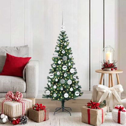 Albero di Natale artificiale con luci integrate Verde 120 cm