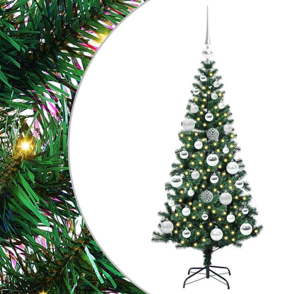 Albero di Natale artificiale con luci integrate Verde 120 cm