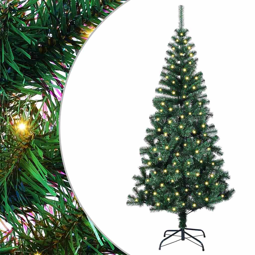Albero di Natale artificiale con luci integrate Verde 150 cm