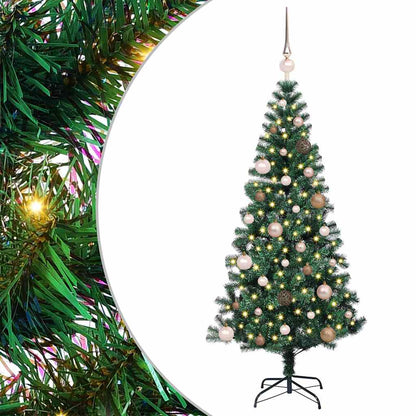 Albero di Natale artificiale con luci integrate Verde 150 cm