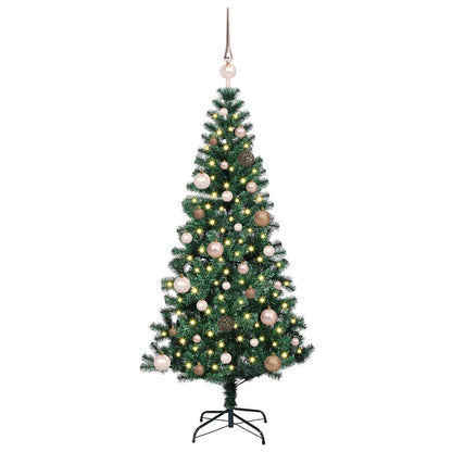 Albero di Natale artificiale con luci integrate Verde 150 cm