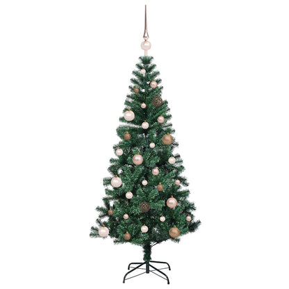 Albero di Natale artificiale con luci integrate Verde 150 cm