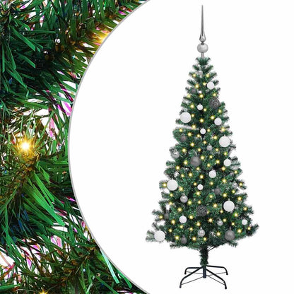 Albero di Natale artificiale con luci integrate Verde 150 cm
