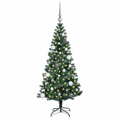 Albero di Natale artificiale con luci integrate Verde 150 cm