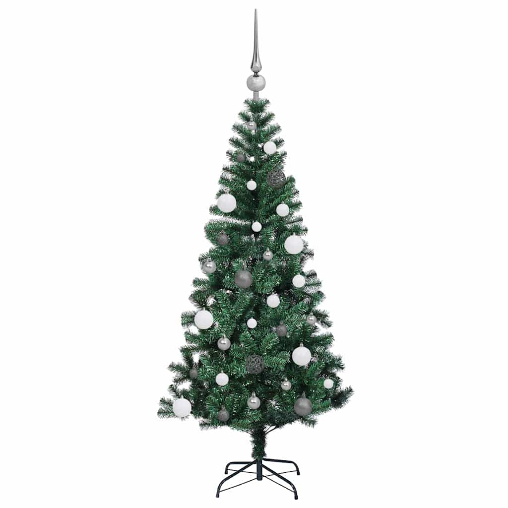 Albero di Natale artificiale con luci integrate Verde 150 cm