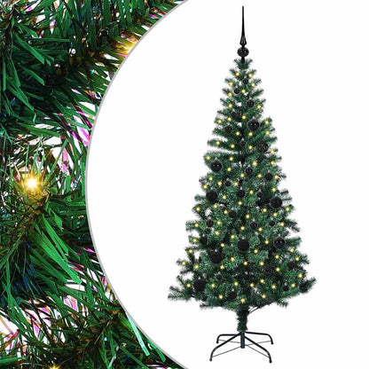 Albero di Natale artificiale con luci integrate Verde 150 cm