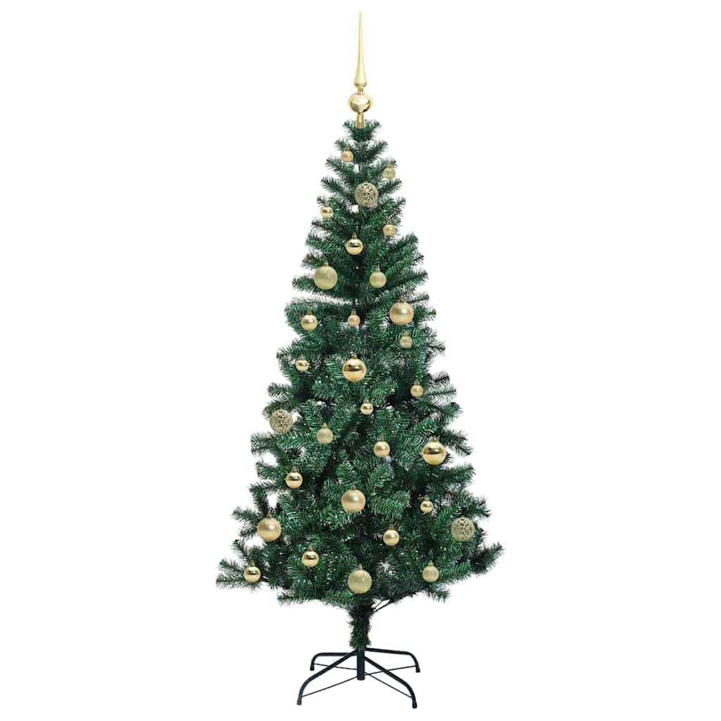 Albero di Natale artificiale con luci integrate Verde 150 cm