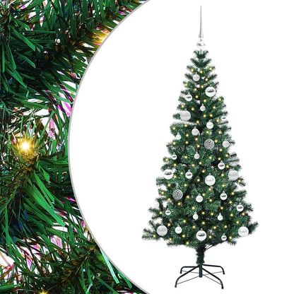 Albero di Natale artificiale con luci integrate Verde 150 cm