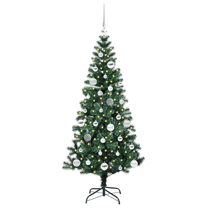 Albero di Natale artificiale con luci integrate Verde 150 cm