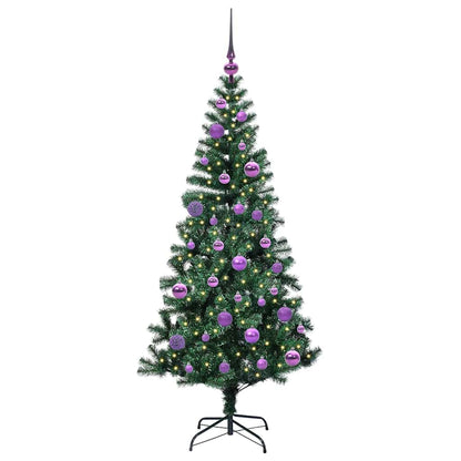 Albero di Natale artificiale con luci integrate Verde 150 cm