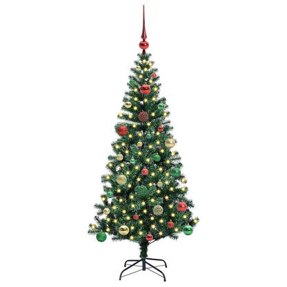 Albero di Natale artificiale con luci integrate Verde 150 cm