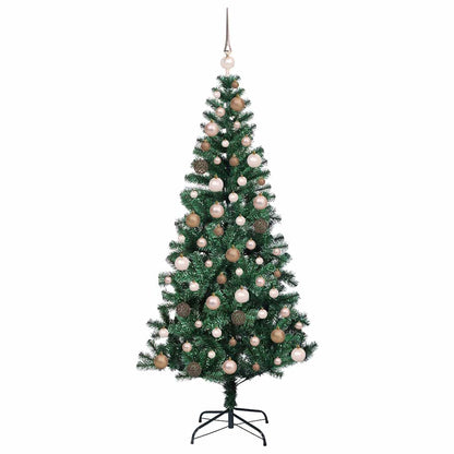 Albero di Natale artificiale con luci integrate Verde 180 cm