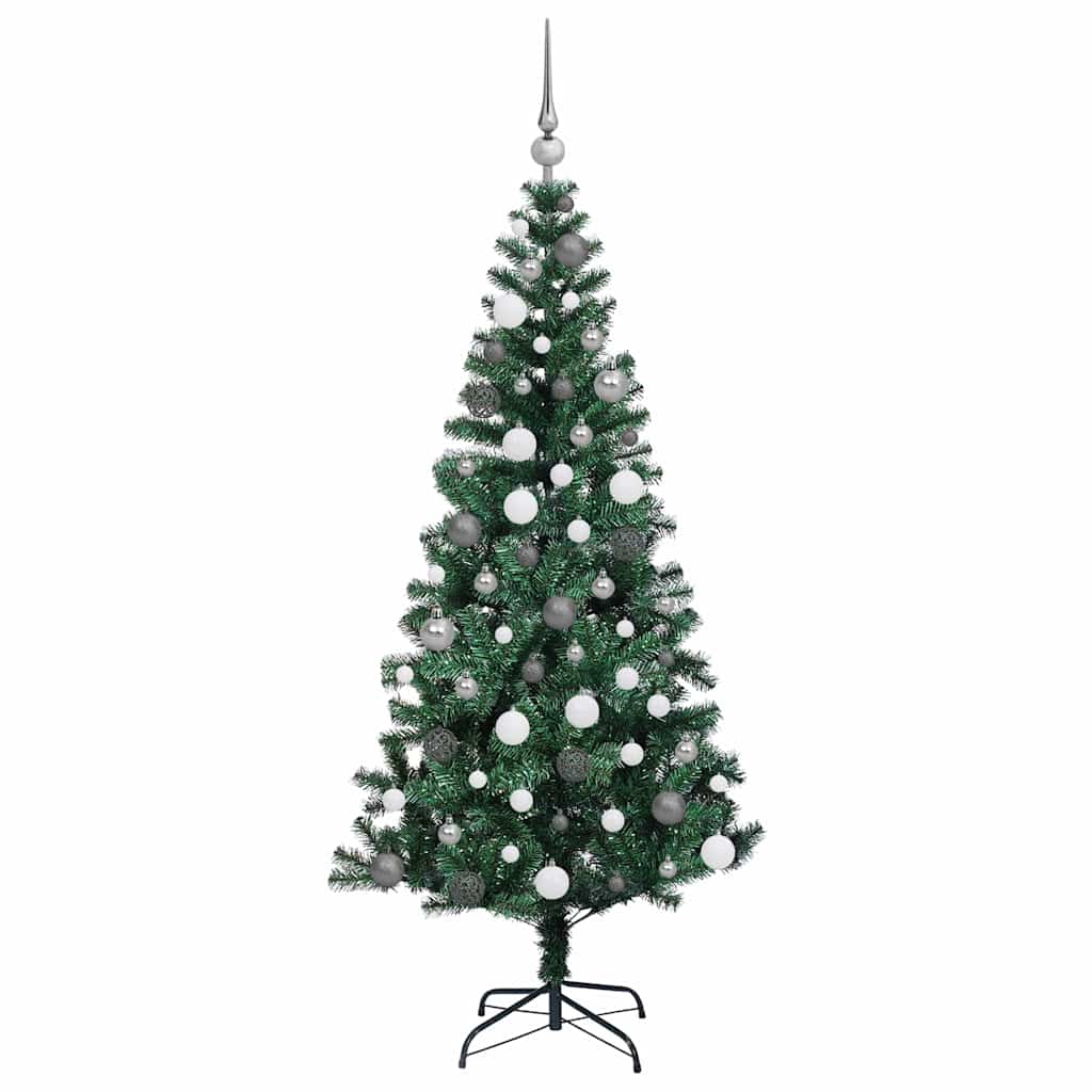 Albero di Natale artificiale con luci integrate Verde 180 cm