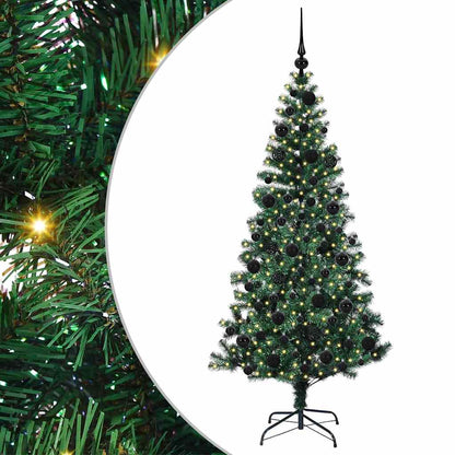 Albero di Natale artificiale con luci integrate Verde 180 cm