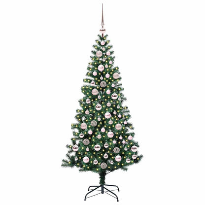 Albero di Natale artificiale con luci integrate Verde 180 cm