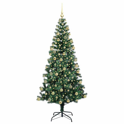 Albero di Natale artificiale con luci integrate Verde 180 cm