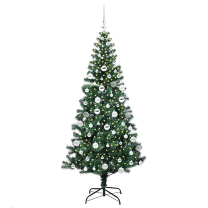 Albero di Natale artificiale con luci integrate Verde 180 cm
