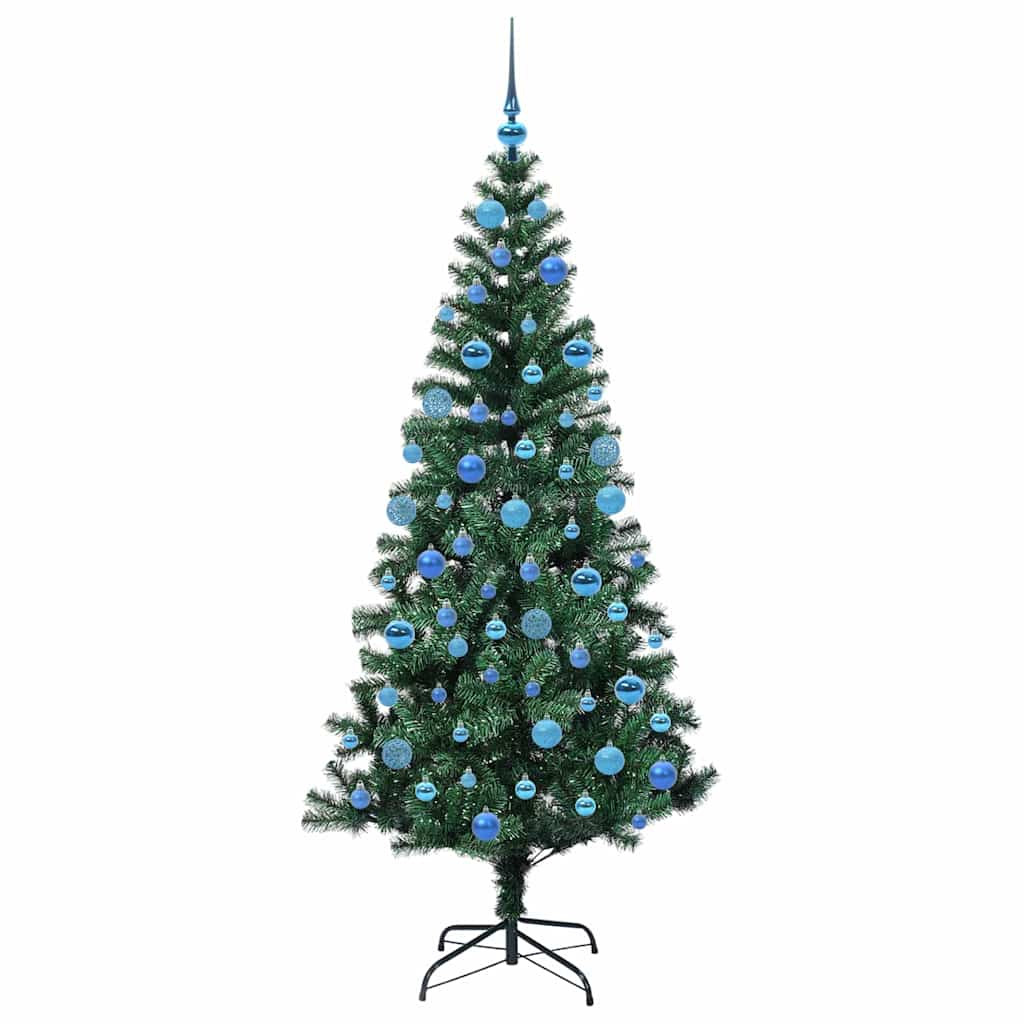 Albero di Natale artificiale con luci integrate Verde 180 cm