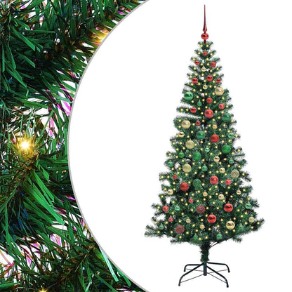 Albero di Natale artificiale con luci integrate Verde 180 cm