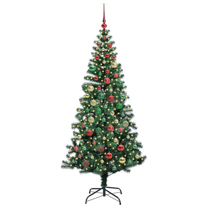Albero di Natale artificiale con luci integrate Verde 180 cm
