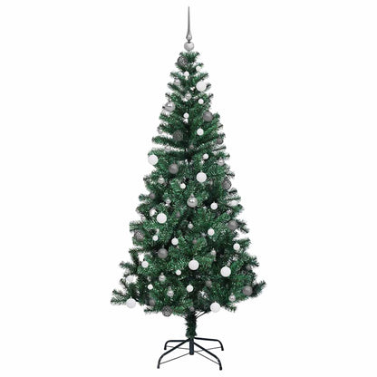 Albero di Natale artificiale con luci integrate Verde 210 cm