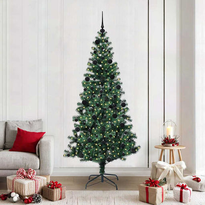 Albero di Natale artificiale con luci integrate Verde 210 cm