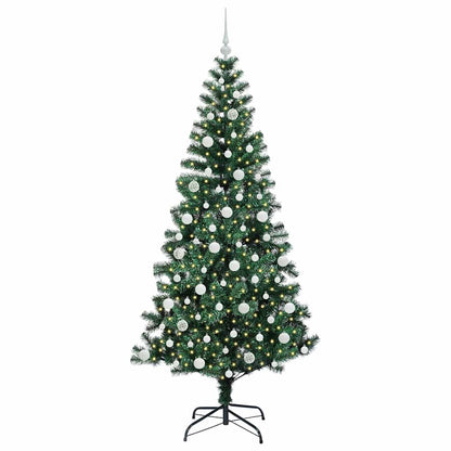 Albero di Natale artificiale con luci integrate Verde 210 cm