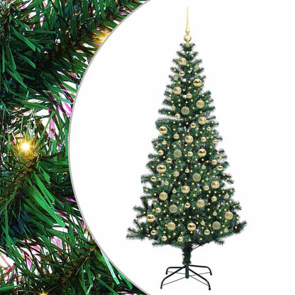 Albero di Natale artificiale con luci integrate Verde 210 cm